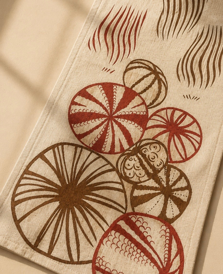 Hand-Painted Linen Pants